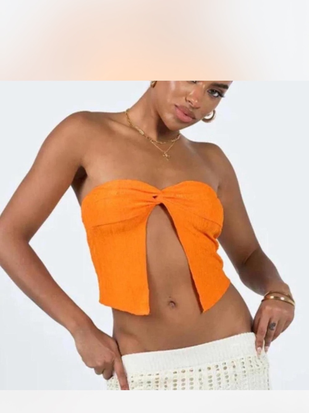 princess polly- mani top orange